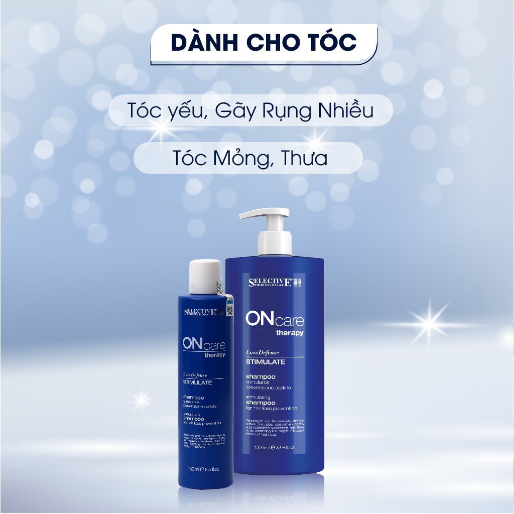 (Tặng mũ trùm) Dầu gội chống rụng tóc Selective Oncare Stimulate shampoo