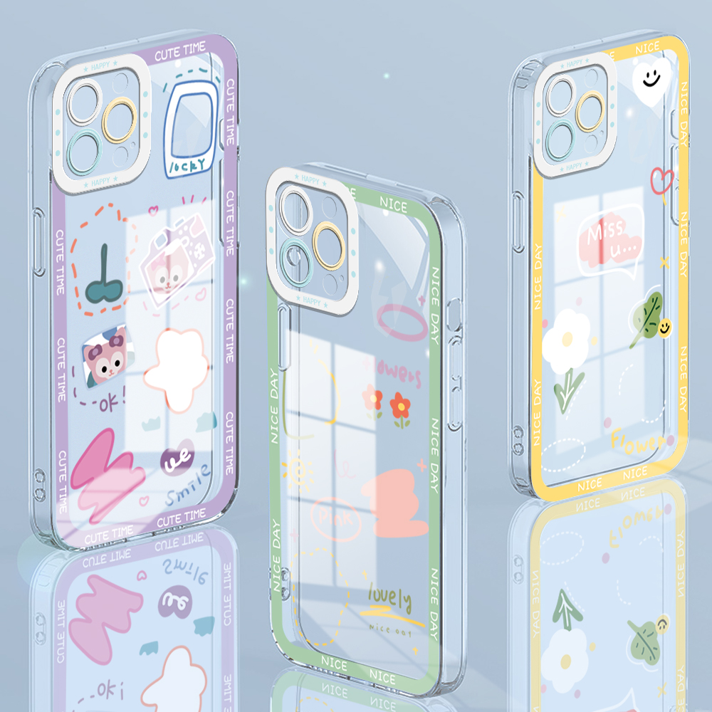 AMORVOR%20for%20Infinix%20Smart%209%20Hot%2050i%20Back%20Cover%20Simple%20Beautiful%20Flower%20Crystal%20Phone%20Cover%20Camera%20Protection%20Transparent%20TPU%20Soft%20Case%20-%20Image%208