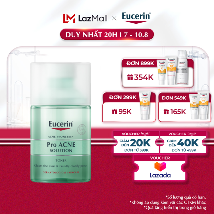 Nước cân bằng cho da mụn Eucerin Pro Acne Toner 100ml