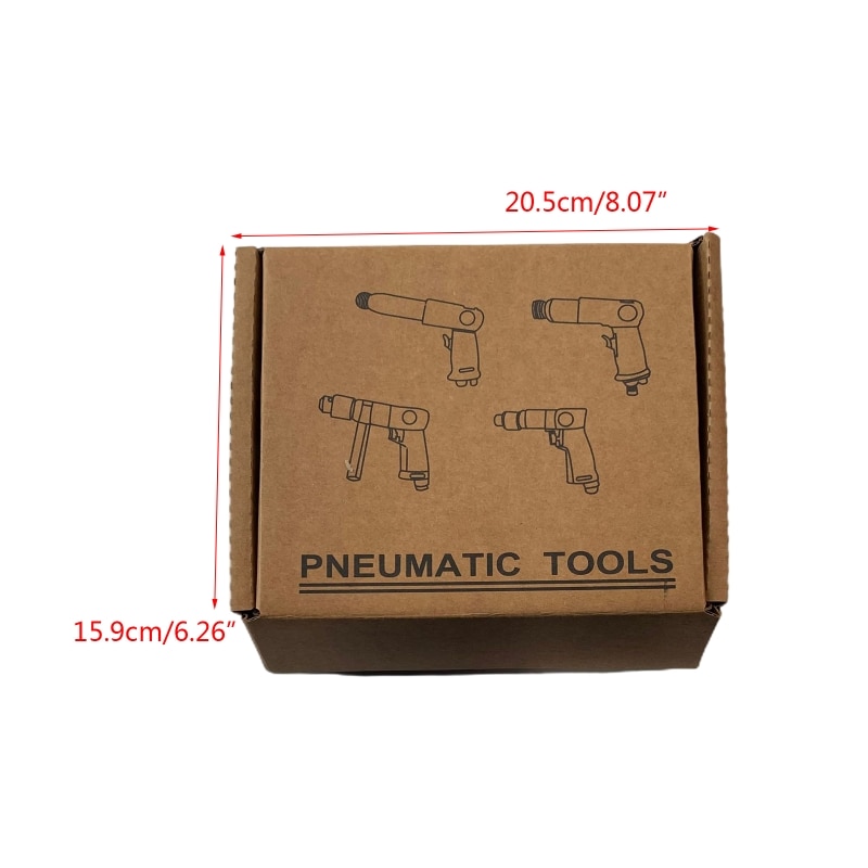 【Stylish】 1set 3/8  10mm Pneumatic Tool Positive And Negative Air Drill 1800 Hole Drill Pneumatic Drill Forward And Reverse Dropship