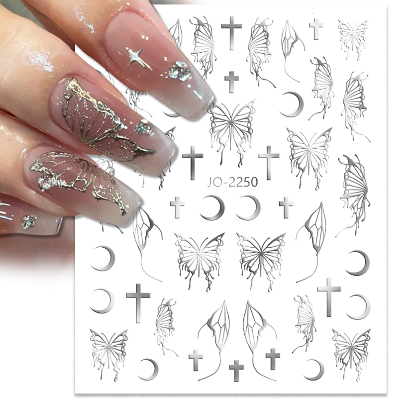 TAHANgTA%20Hot%20Selling%20%20Silver%20Metal%20Butterfly%203D%20Nail%20Sticker%20Black%20White%20Butterflies%20Star%20Adhesive%20Slider%20Wraps%20Manicure%20Gel%20Polish%20Decals%20-%20Image%203