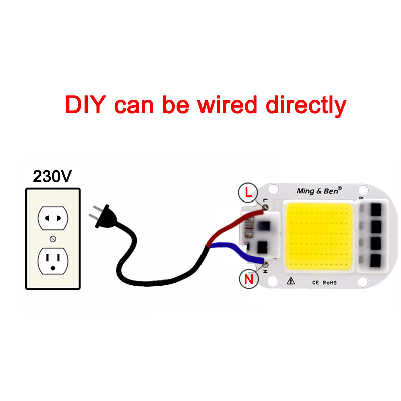 【UrbanNomad】1set LED COB Chip with Lens Reflector Smart IC Chip 50W 30W ...