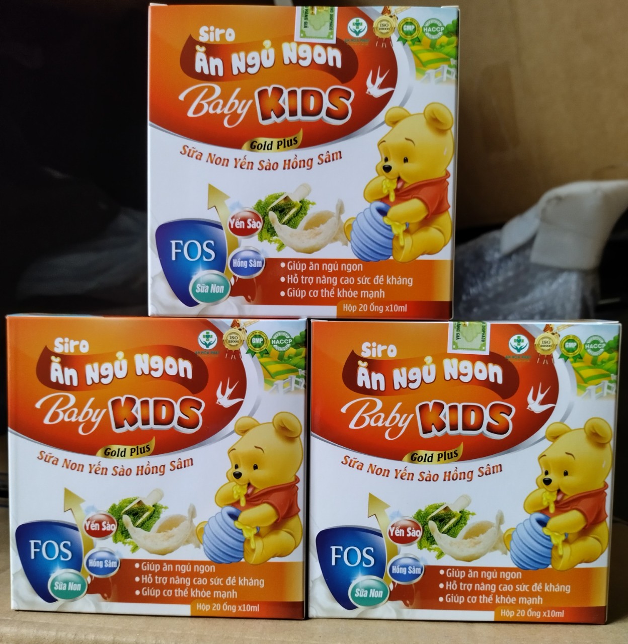 SIRO ĂN NGỦ NGON Baby KIDS Gold plus ,Sữa non yến sào hồng sâm ,Hỗ trợ bồi bổ sức khoẻ ,tăng cường tiêu hóa , giúp ăn ngủ ngon ,hỗ trợ nâng cao sức đề kháng giúp cơ thể khỏe mạnh*