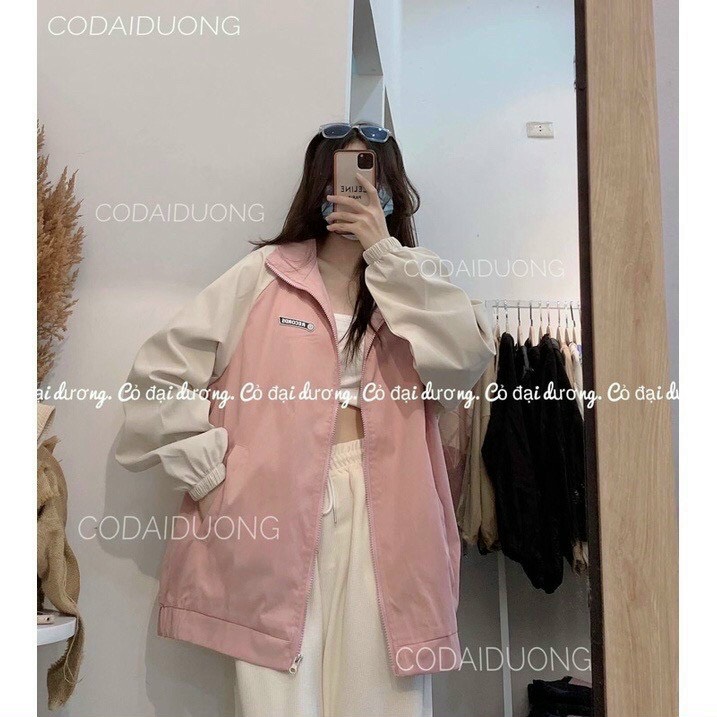 Áo khoác dù bomber hot hot cho các bạn nữ , form áo rộng siêu đẹp kme fashion