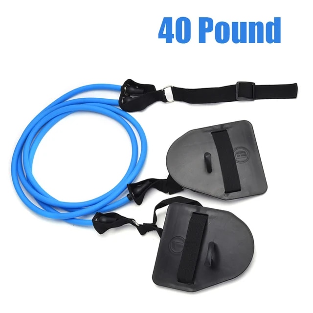 Professional Simulation Swimming Exercise Land Arm Strength Work Out Fitness Resistance Band Hand Webbed Paddle Swimming Forging