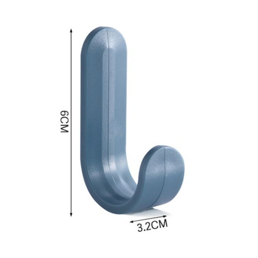 6%20pcs%20Plastic%20J-shaped%20Hook%20Hanger%20Punch%20Free%20Towel%20Hanger%20Clothes%20Nail%20Free%20Adhesive%20Wall%20Hook%20Household%20-%20Image%205