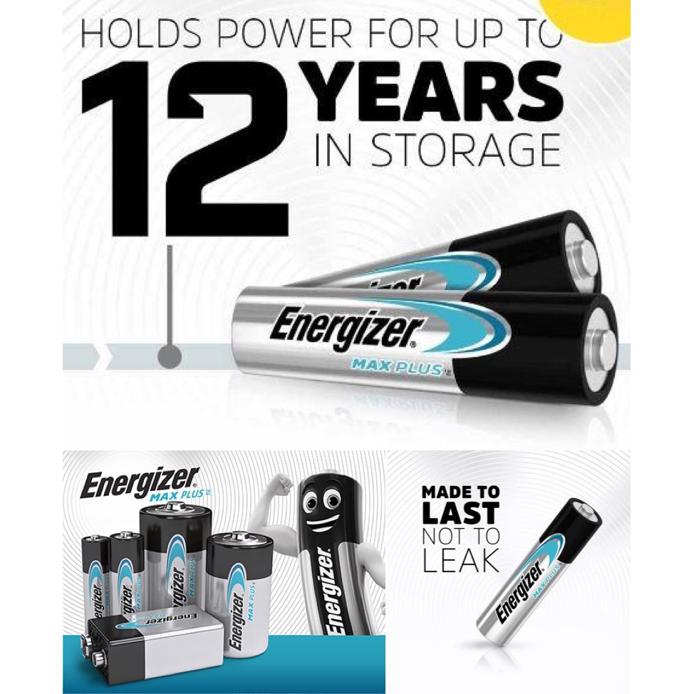 Pin Tiểu AA Energizer Alkaline Max Plus 1.5V