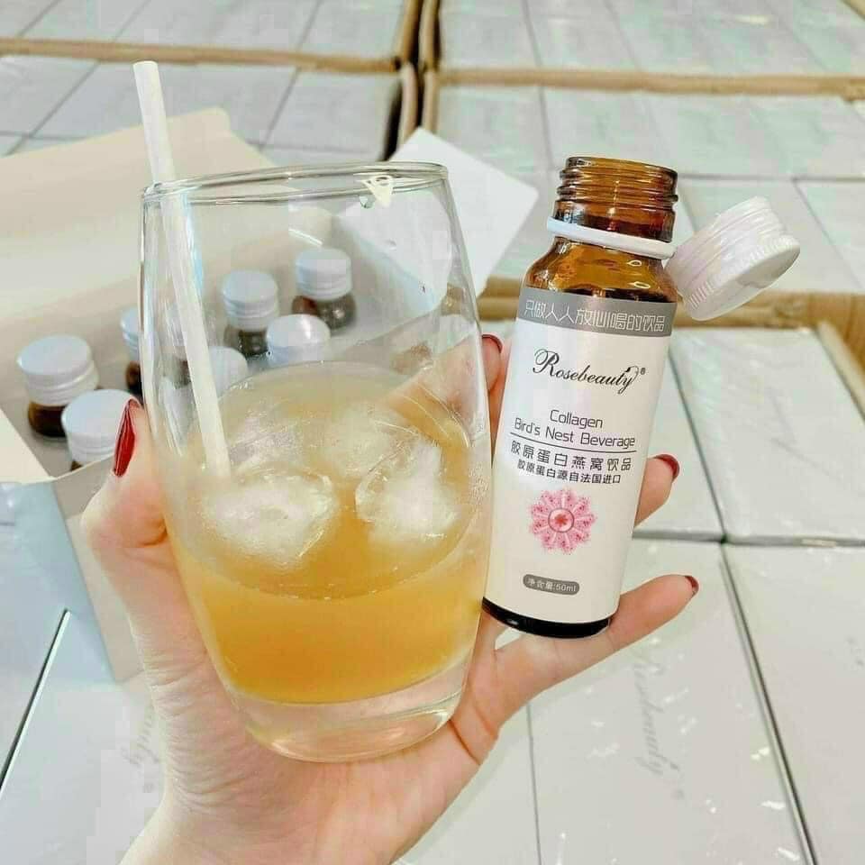 COLLAGEN YẾN TRẮNG DA ROSE BEAUTY ( phiên bảng mới trắng X10)