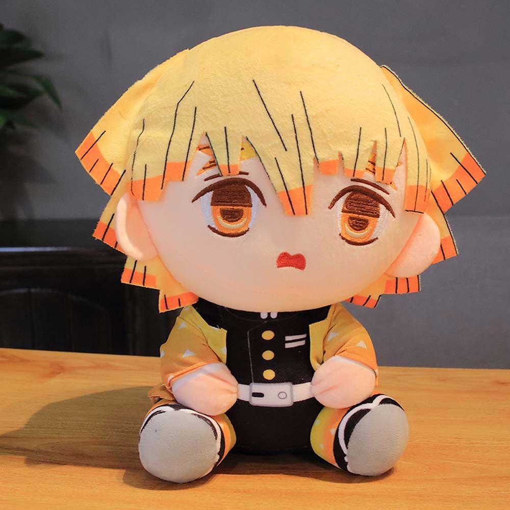 YJFUY Figure Toys Anime Cushion Kamado Tanjirou Agatsuma Zenitsu Tomioka Giyuu Kamado Nezuko Plush Pillow Anime Plush Toys Stuffed Toys Demon Slayer Plush Dolls