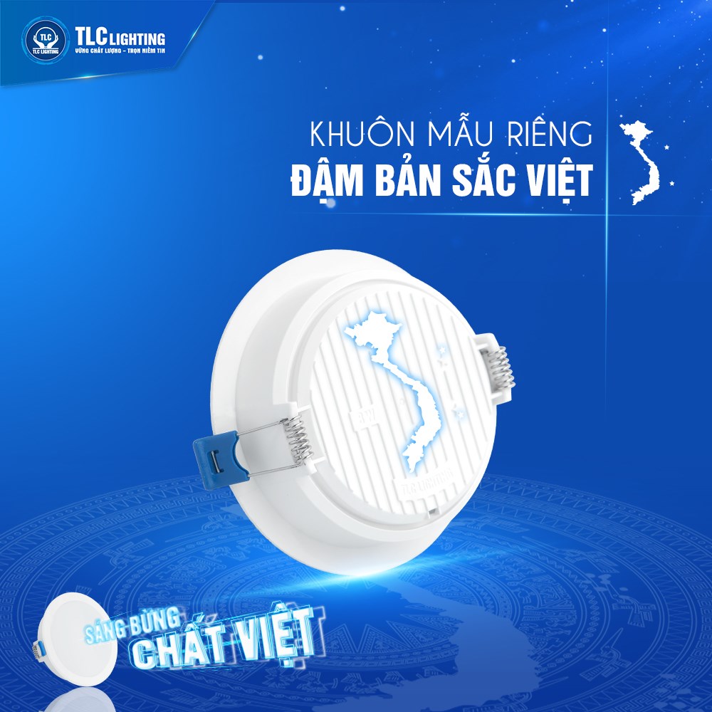 Đèn Led Âm Trần led downlight 3 chế độ màu 7w, 9w Cao cấp