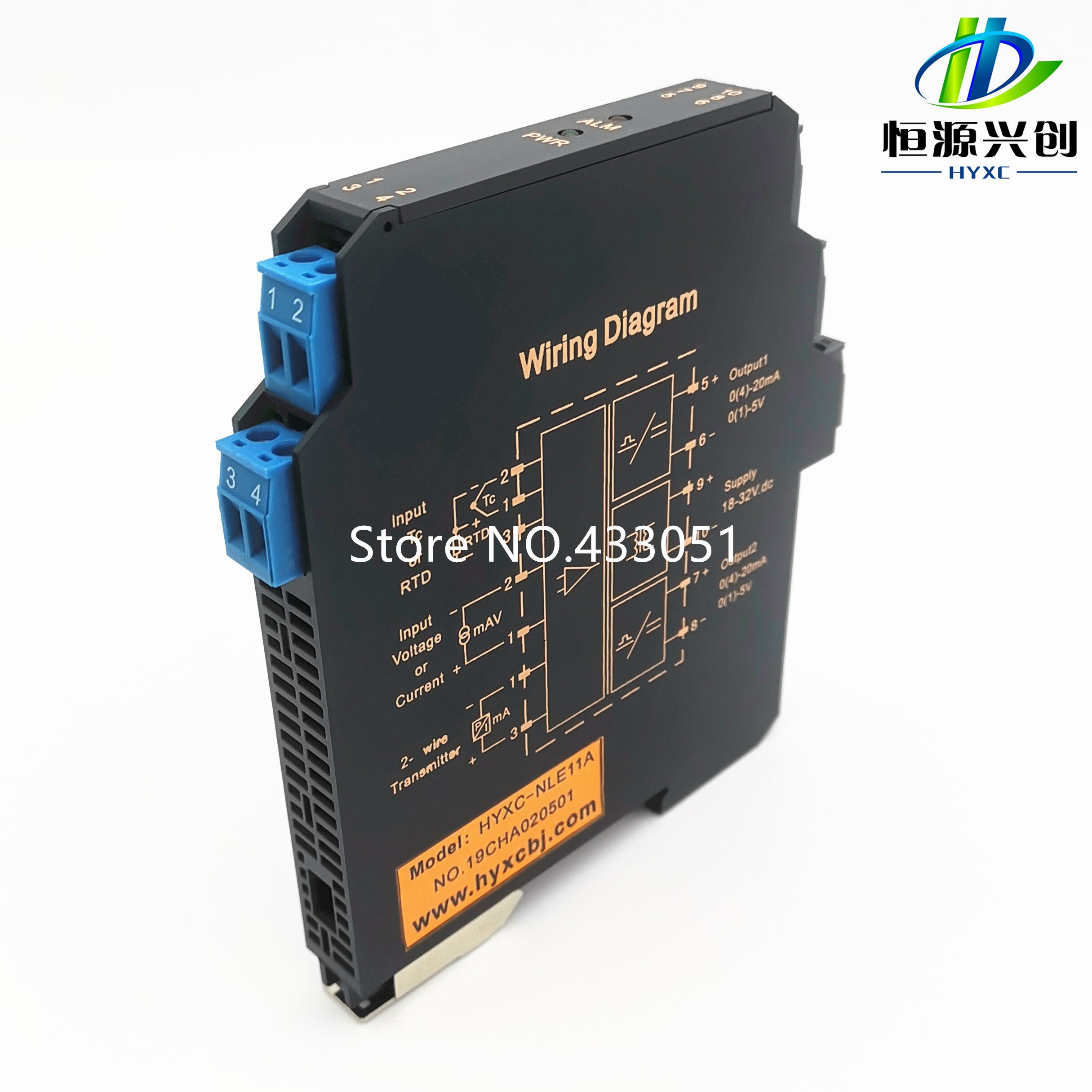 Ultra-Thin Signal Isolation Transmitter Current, Transmitter Multi-Input, Multi-Output 4-20MA, 0-5V, 0-10V, Power Supply
