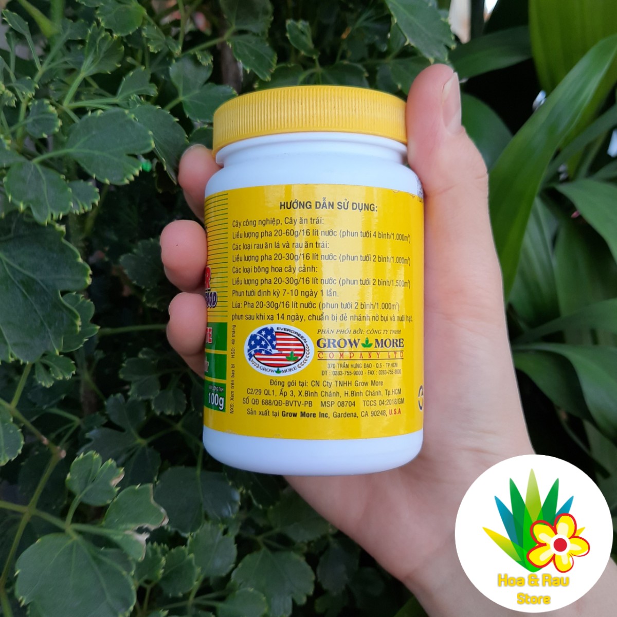 PHÂN BÓN LÁ GROWMORE (USA) - NPK 30.10.10 TE - Hũ 100Gr