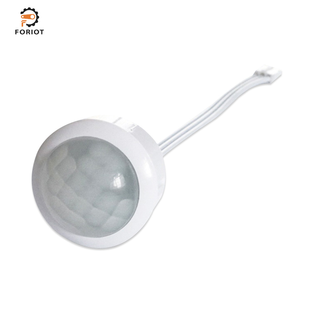 Foriot 4-12v pir motion sensor 4-7m switch ir infrared human body induction sensor detector switch for led light switch