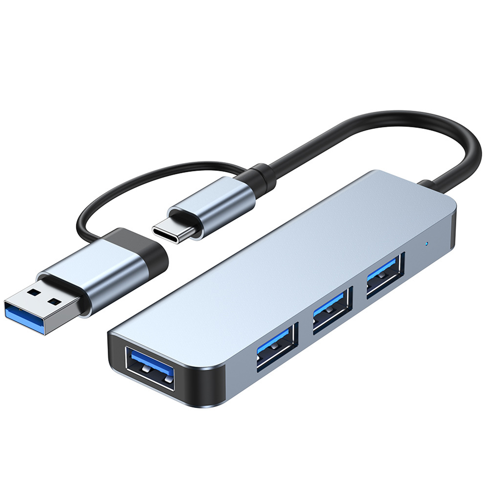 Shuyuetuiwo Usb-c Docking Station Usb-c Hub for Data Relocation Fast Data Transfer Usb-c Hub for Macbook 4-port Usb3.0/type-c Docking Station High Speed 5gbps Compatible with Flash Drive
