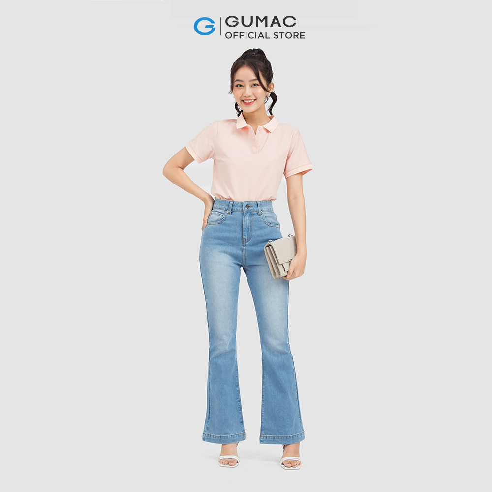 [15 - 17.5 | TẶNG QUÀ đơn từ 499K] Áo polo nữ GUMAC ATC06013 phối bo