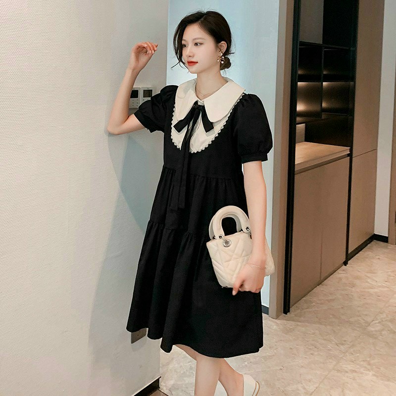 Váy bầu phông bầu chất cotton máy mẫu mới dáng suông 45-70kg-đầm bầu xinh