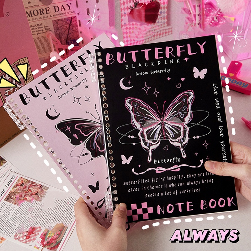 %E3%80%90GlowBound%E3%80%911%20Pc%20Sweet%20Cool%20Notebook%20for%20Student%20Girl%20Retro%20American%20Style%20Butterfly%20Puppy%20Scrapbook%20Horizontal%20Inner%20Page%20Journal%20Notepad%20-%20Image%203