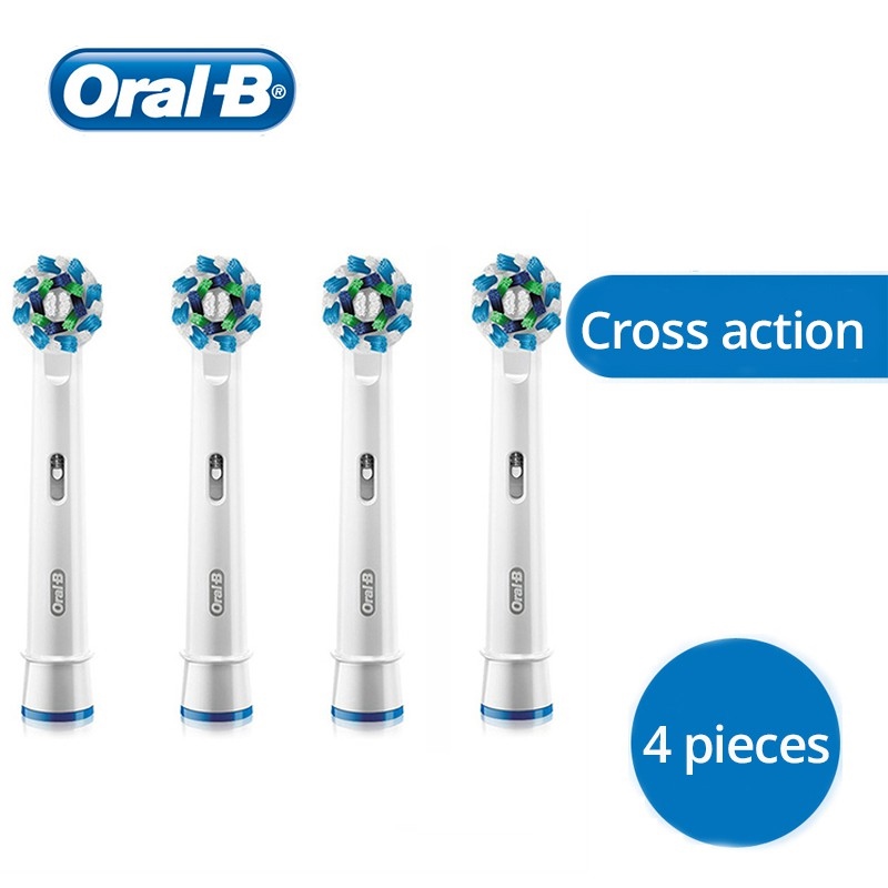 Oral B Electric Toothbrush Heads Cross Action EB50 Original Replaceable Heads Lazada Singapore