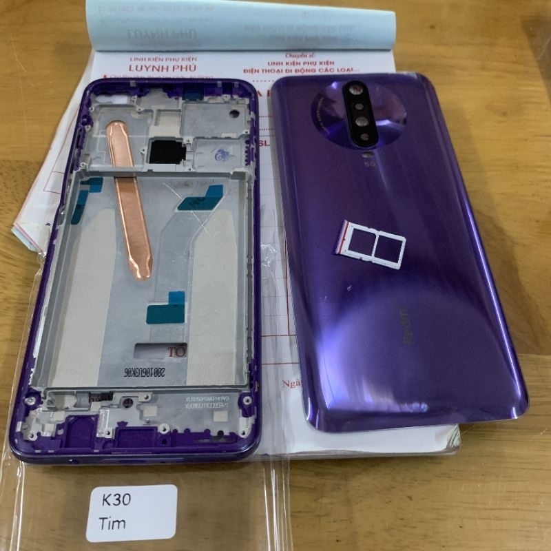 Vỏ xiaomi redmi K30 5G có khay sim kính camera
