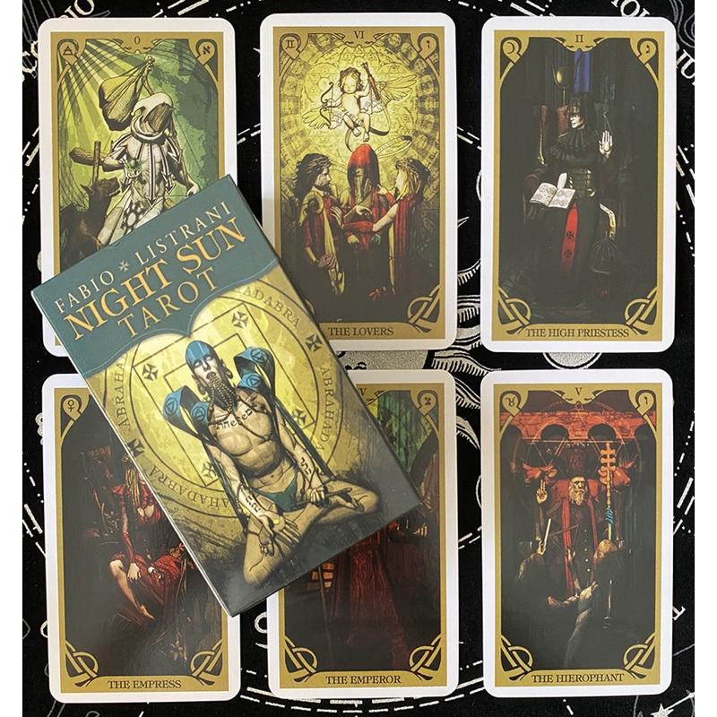 Night Sun Tarot Cards Divination Deck English Card Game