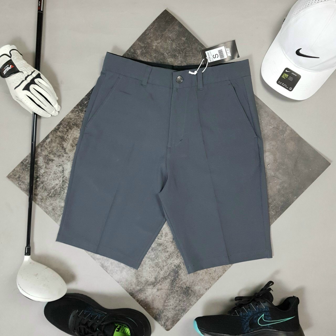 (VNXK) QUẦN SHORT GOLF NIKE CO GIÃN VẢI MỊN (ảnh thật)