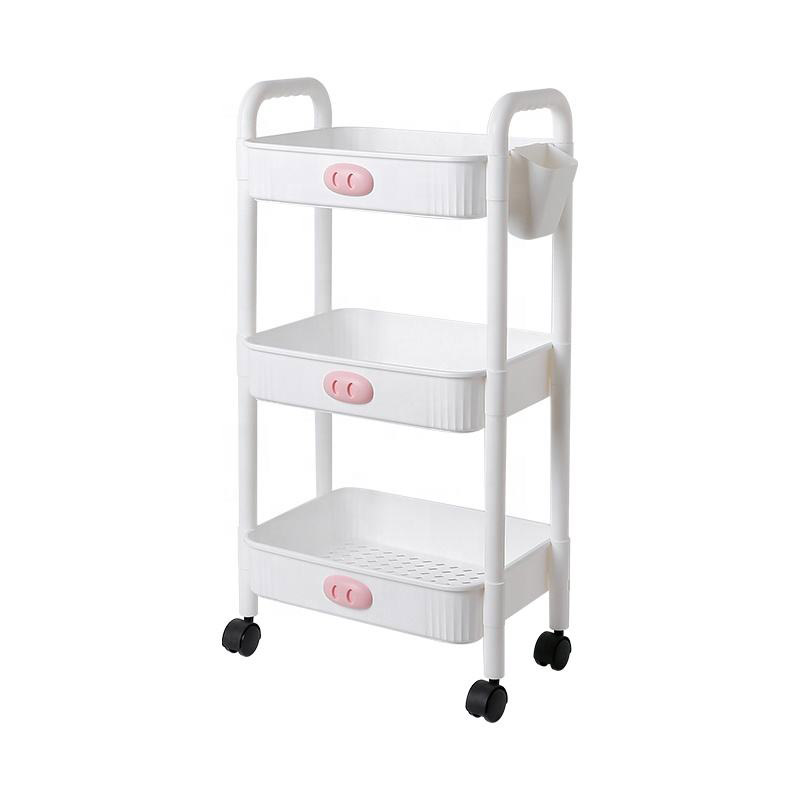 YONUO Trolley shelves, floor-to-ceiling kitchen, bathroom, mobile snacks, multi-level bedroom storage shelves