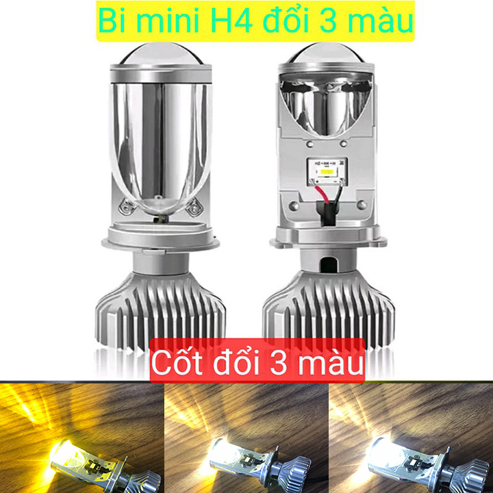 ĐÈN PHA LED CHÂN H4 LẮP ĐC CHO Ô TÔ VÀ XE MÁY