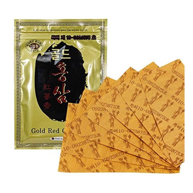 [CAO CẤP] Cao dán sâm Hàn Quốc GOLD RED GINSENG