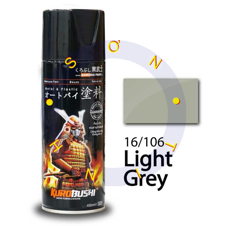 Sơn xịt Samurai màu Xám nhạt Light Grey  106 (400 ml)