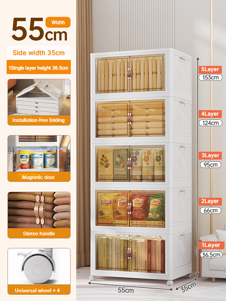 🇸🇬【SG stock】Foldable Storage Box Folding Storage Box Storage