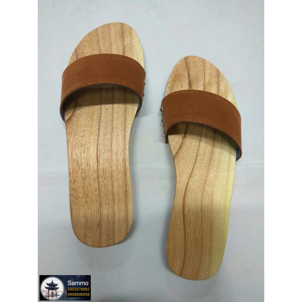 Guốc Gỗ Guốc Mộc Quai Nhung