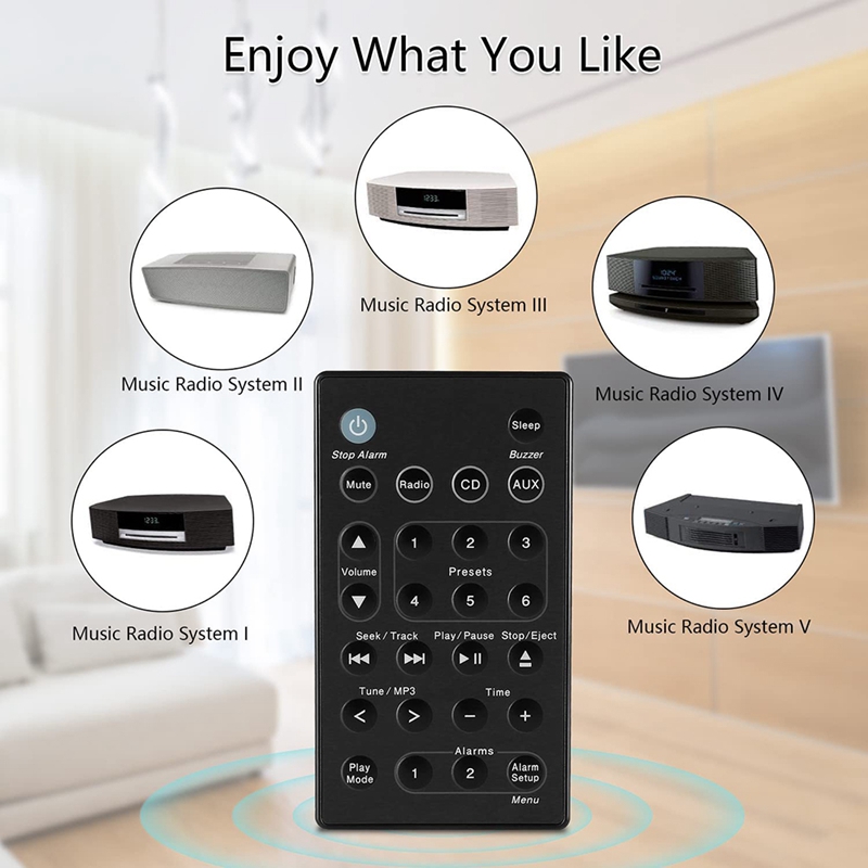 Remote control black remote control for bose-b7 miaoyun wave cd audio music system 1/2/3/4 generation controller awrcc1 awrcc2 awrcc3 awrcc4