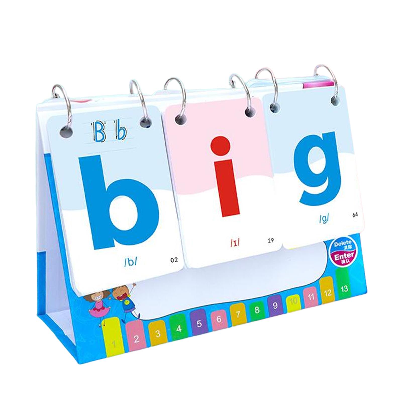 Toddler Phonics Alphabet Flashcards Sight Words Flash Cards Reading Letters Word Spelling Games For 3 4 5 6 Year Old Kids Baby hot2023