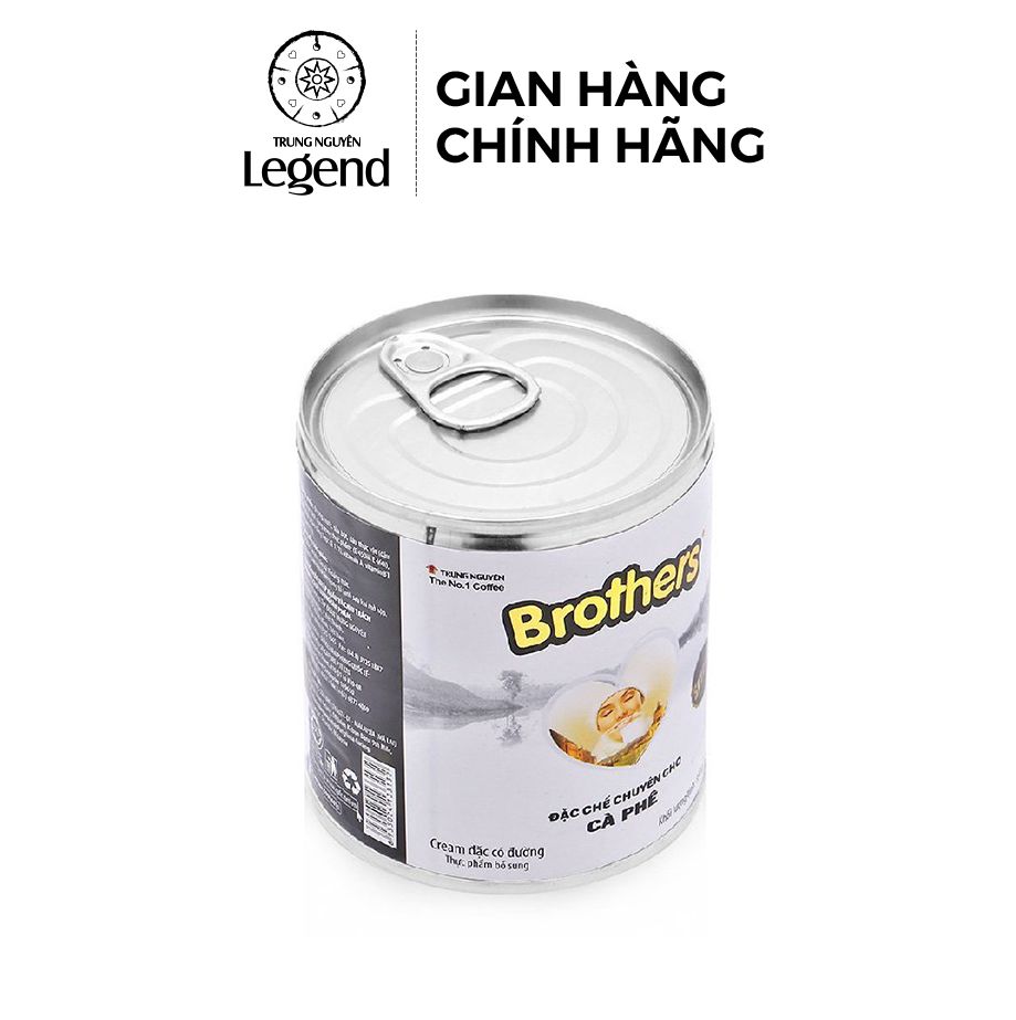 [HSD:12 Tháng] Trung Nguyên Legend Sữa Đặc Brothers - Lon 390gr - Nguyên Liệu Pha Chế Cà Phê