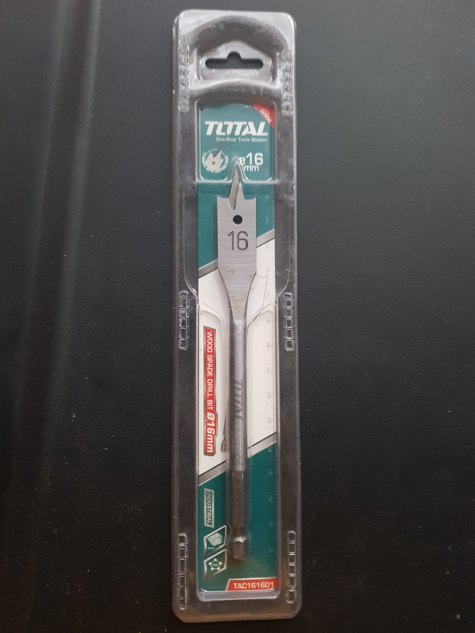 Mũi khoan gỗ đầu dẹp total tac161601