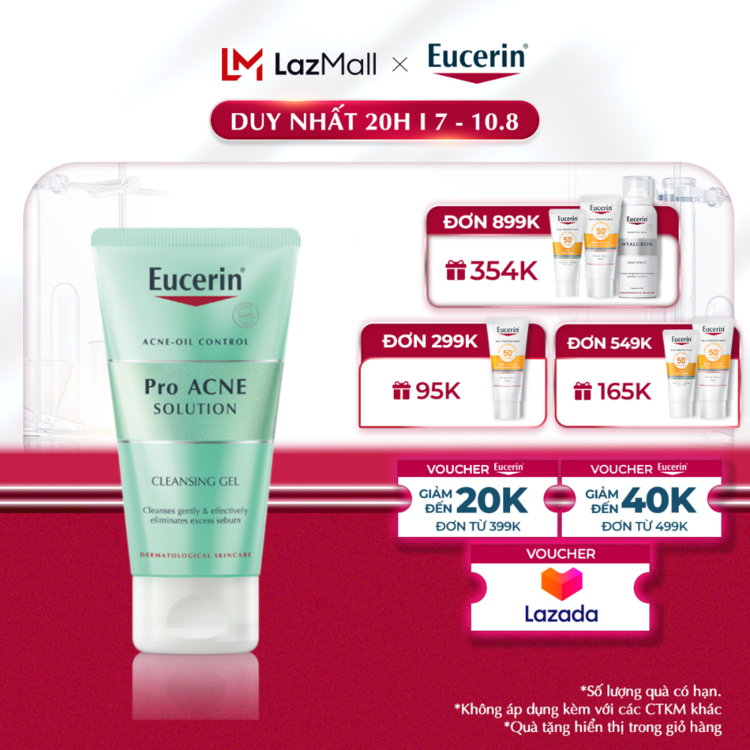 Gel rửa mặt Eucerin® DermoPure Clinical Purifying Cleanser 75ml