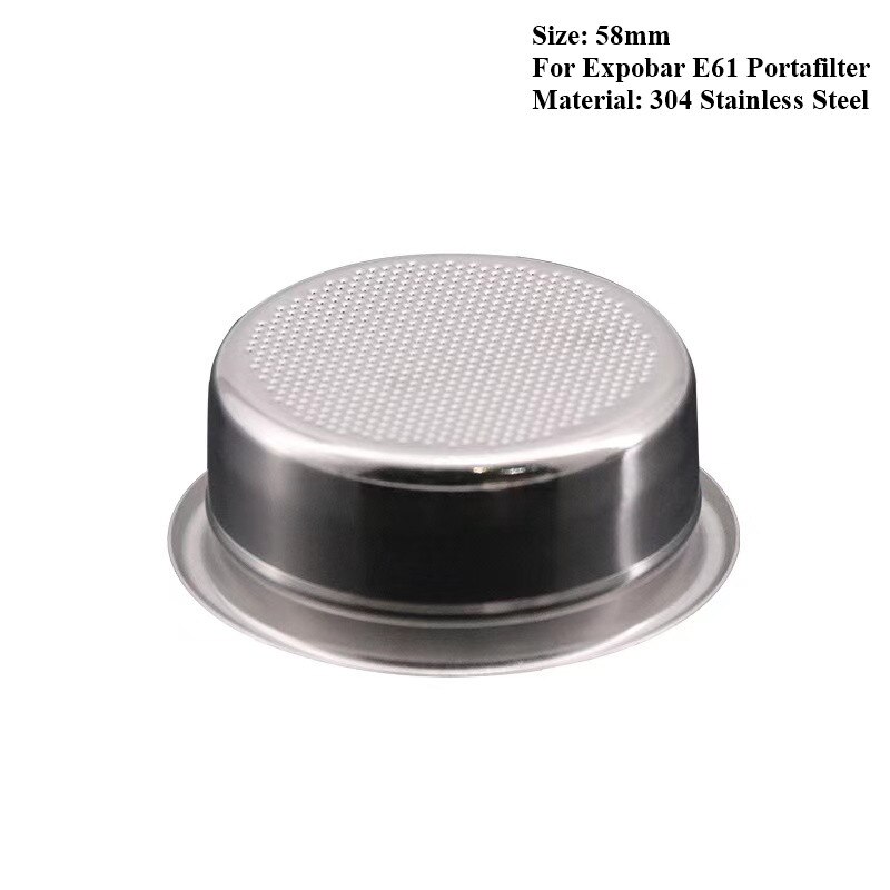 58Mm 7/18G Replacement Basket For Bottomless Portafilter Filter E61 Coffee Machine Coffee Maker Espresso Parts