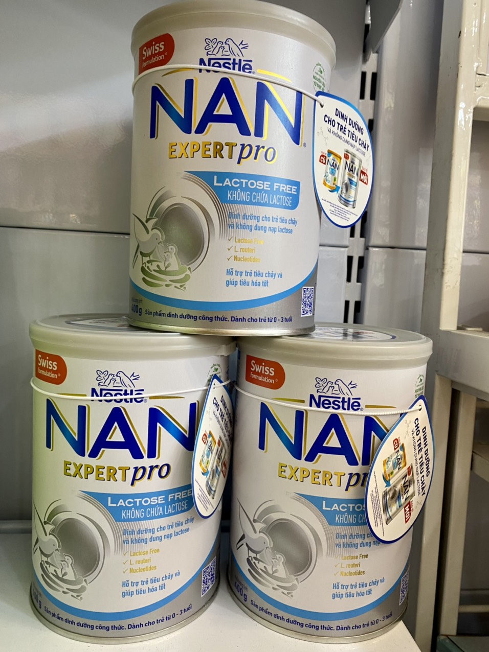 Sữa bột NAN Expert Pro Lactose Free 400g (0 - 36 tháng)