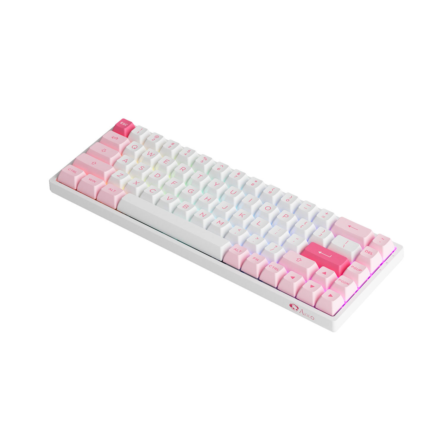 Bàn phím cơ AKKO 3068B Multi-modes Prunus Lannesiana (Bluetooth 5.0 / Wireless 2.4Ghz / Hotswap / Foam tiêu âm / AKKO CS Jelly sw)