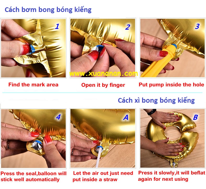 HCM Dụng cụ bơm bong bóng siêu tốc- Diệp Linh