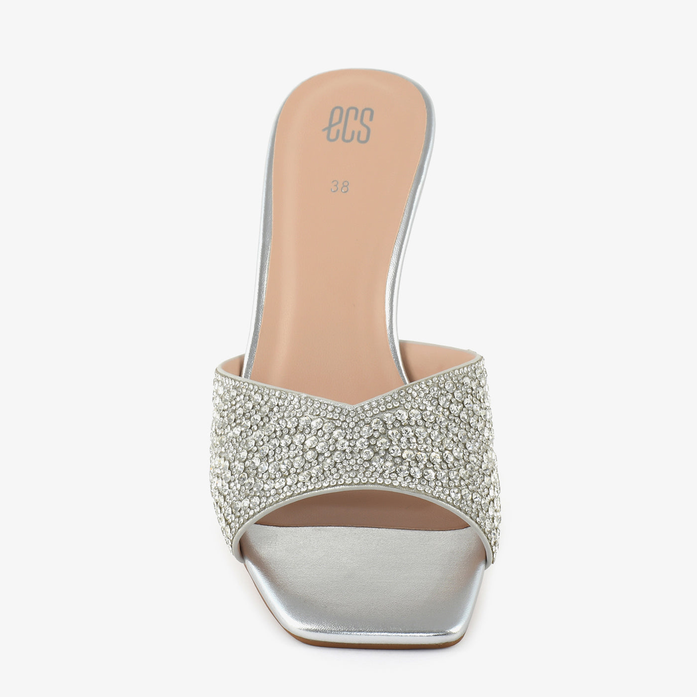 ECS Gilded Cascade Heels 3 Inch Heel Slippers For Women. 