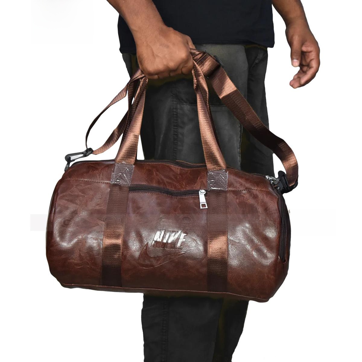 Sports & Gym Duffel Bag โ 18L PU Leather Fitness Bag for Men And Women