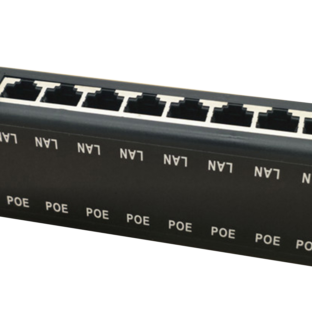 DC12-48V 10/100Mbps POE Splitter for CCTV Network POE Camera Power Over Eth