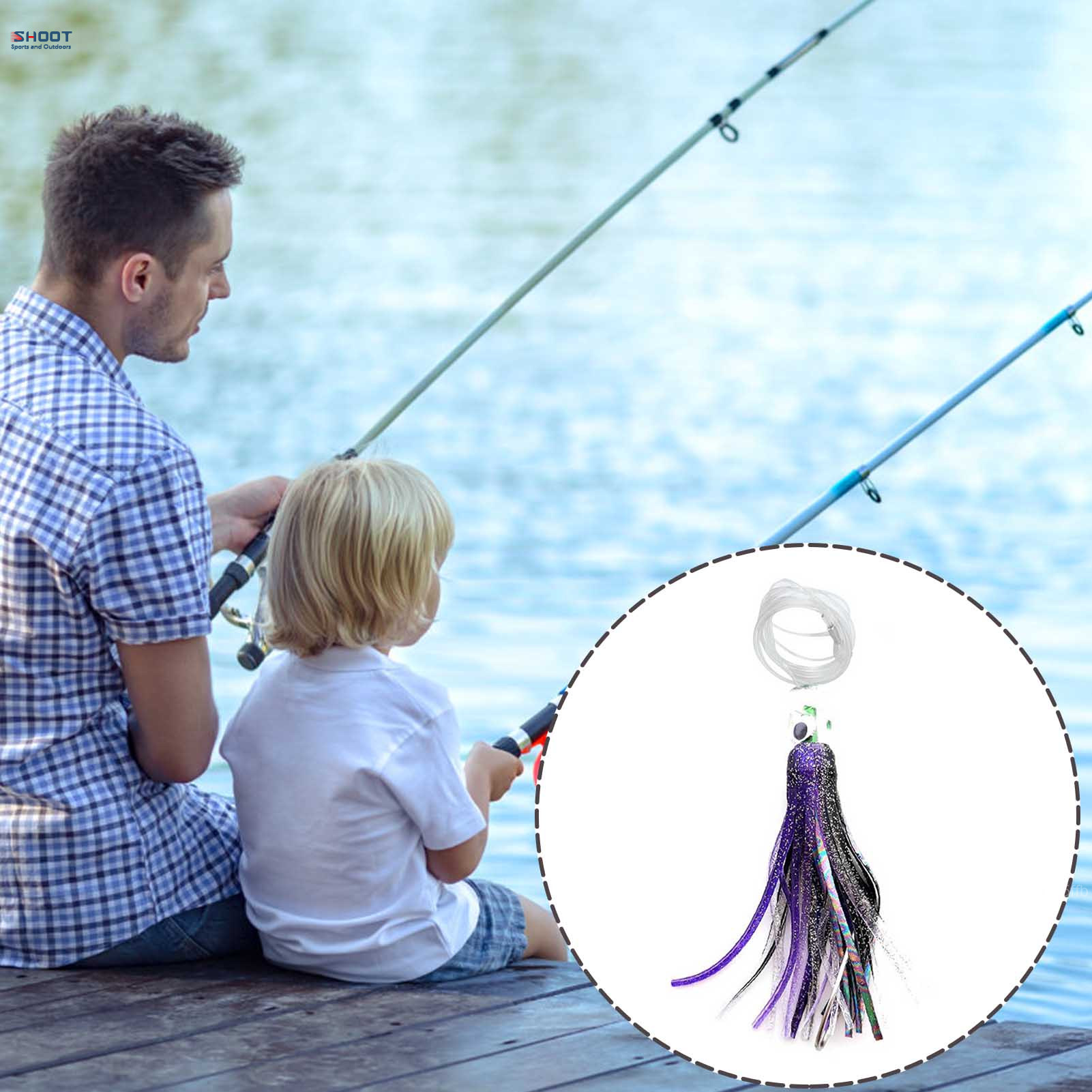 Jig Skirts Bass Fishing Jigs Lures Reusable Flexible Artificial Fish Bait  for Outdoor Streams Ponds or River shoot