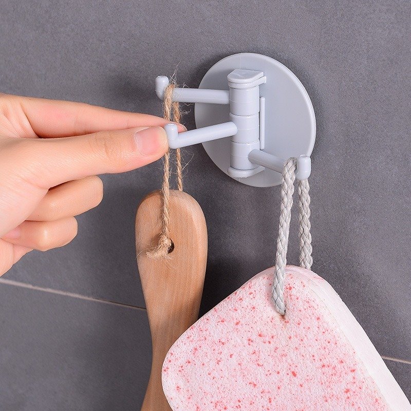 (Hỏa Tốc HCM)Móc Treo Đồ Dán Tường 3 Chấu Đa Năng