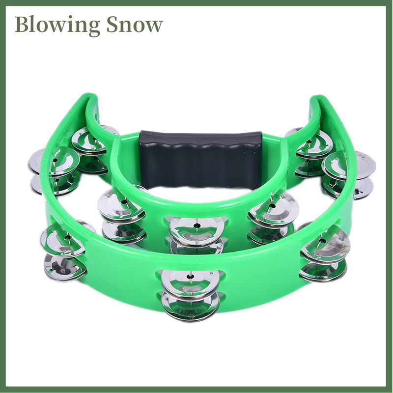 Blowing Tamborine Drum Durable Percussion Instruments Musical Instrument Compact Double