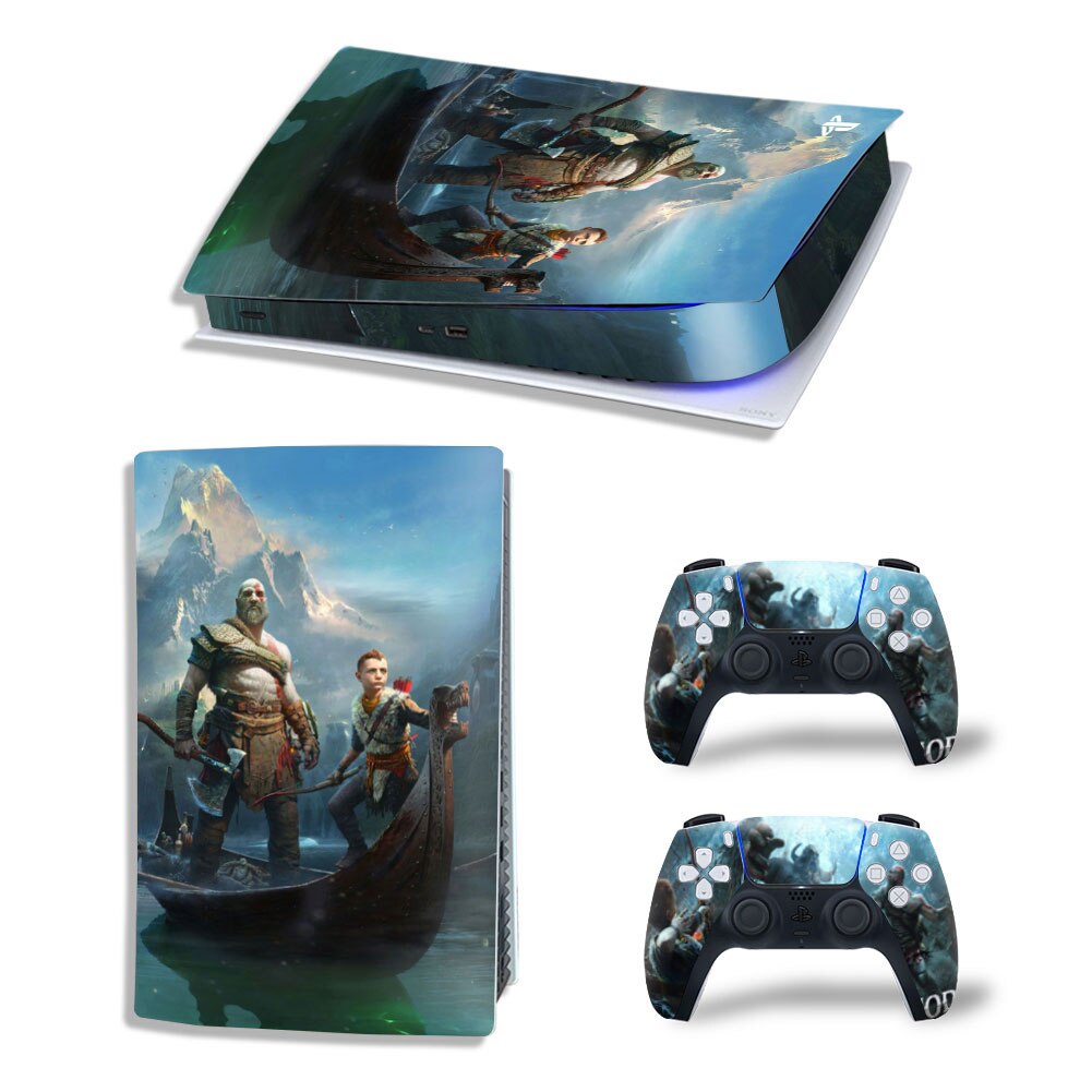 Skin PS5 Controle Playstation 5 Adesivo - God of War Ragnarok