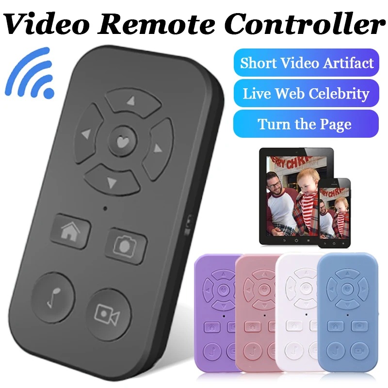 Điện thoại di động Bluetooth điều khiển từ xa tương thích với iPhone Samsung Xiaomi Huawei Oppo nút màn trập camera bộ điều khiển không dây tiktok truyền hình trực tiếp lần lượt
