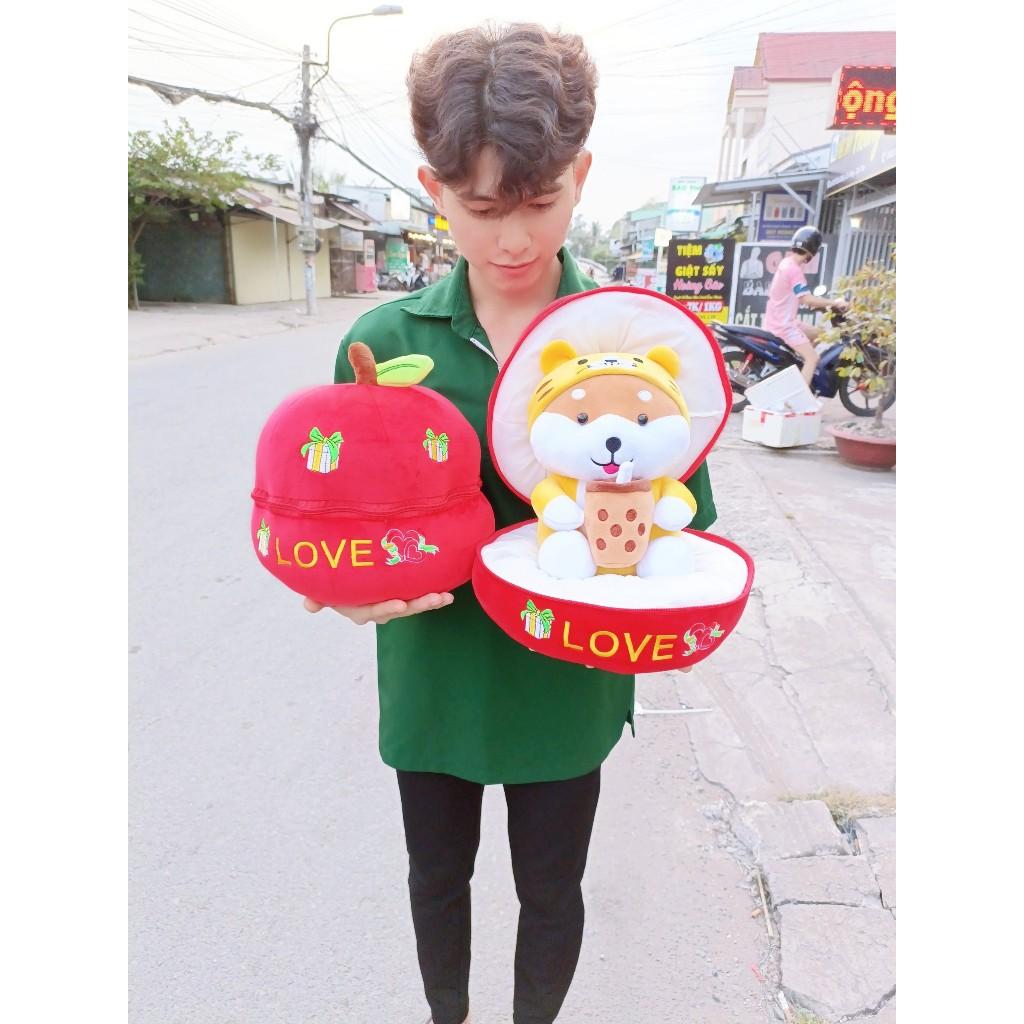 Comboo Gấu Bông Trong Trái Táo Độc Lạ