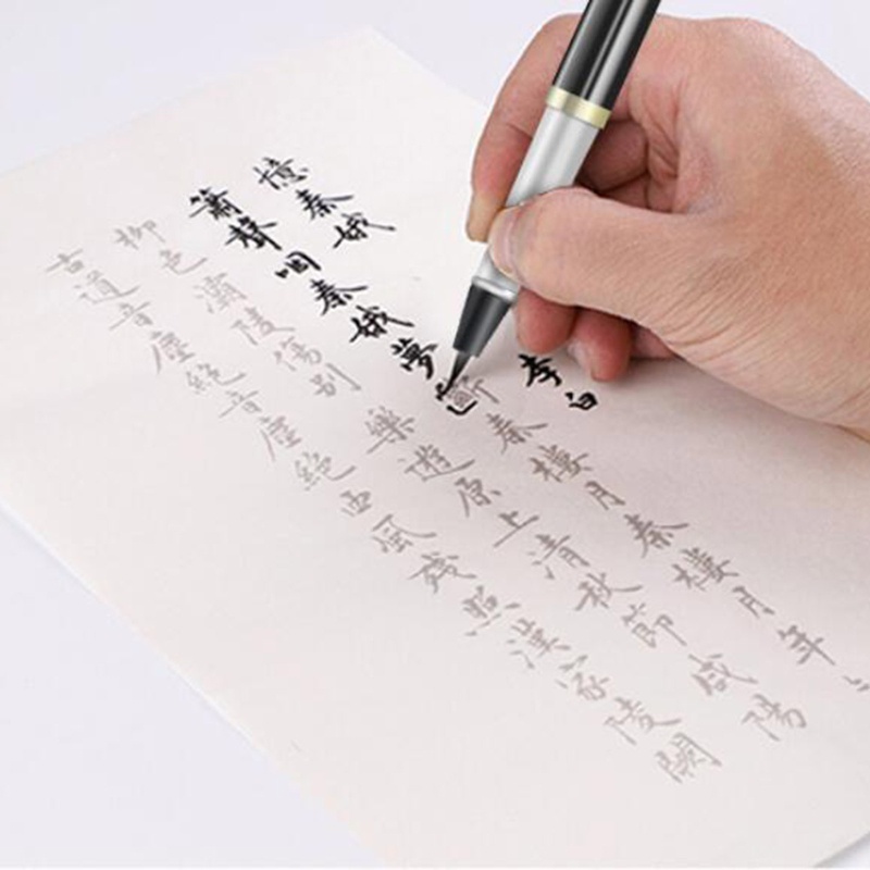 Bút lông thư pháp bơm mực ngòi mềm, viết êm
